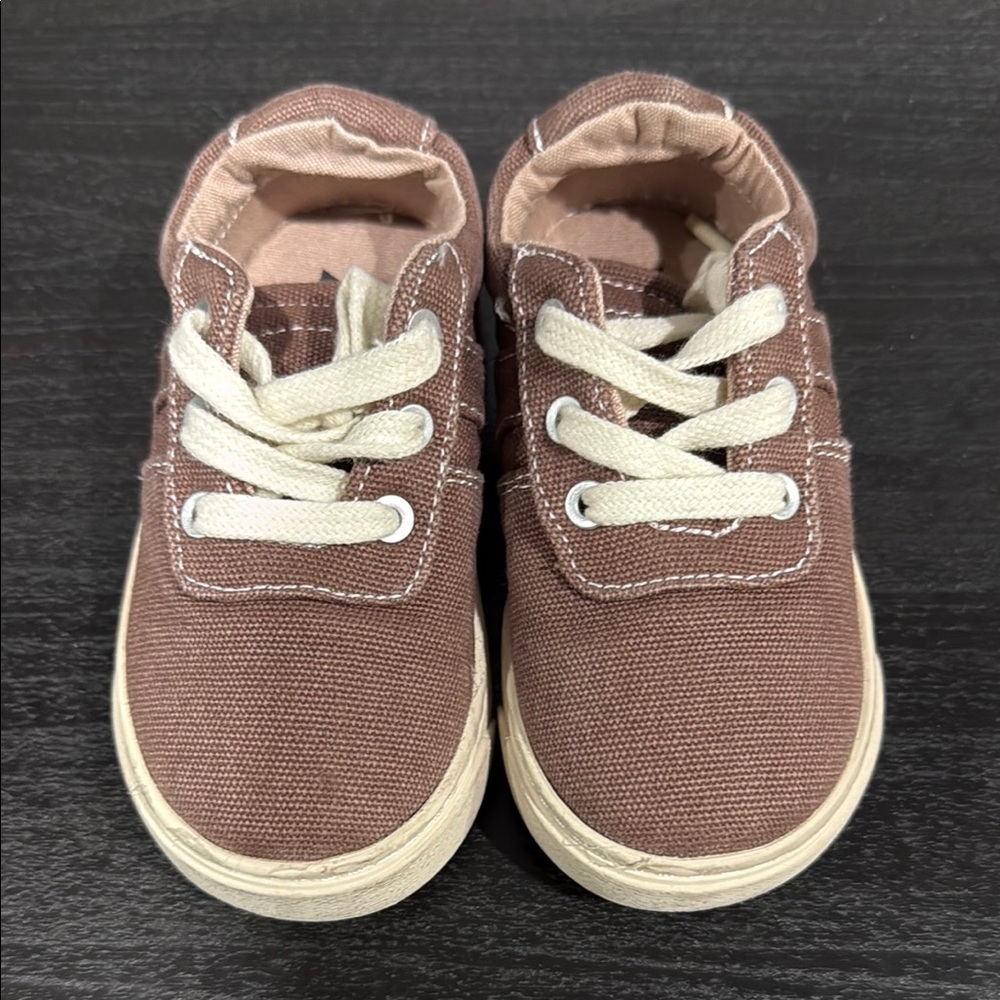 Zara Kids Brown Canvas Shoes